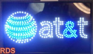 AT&T LED MOBILE CELLPHONE FLASHING SHOP SIGN