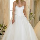 Custom made A-line strapless wedding dresses bridal gown AD001