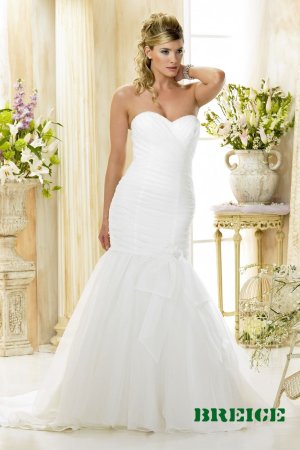 Custom made A-line strapless wedding dresses 2011 AD007