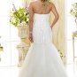 Custom made A-line strapless wedding dresses 2011 AD007