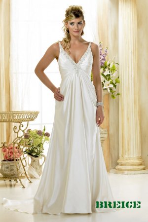 Custom made A-line wedding dresses 2011 AD013