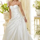 Custom made A-line wedding dresses 2011 AD015