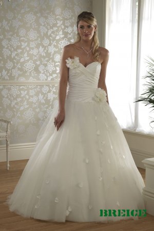 Custom made A-line wedding dresses AD018