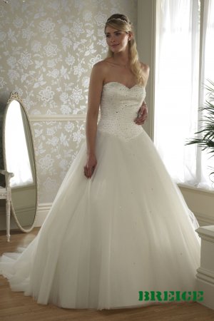 Custom made A-line wedding dresses AD019