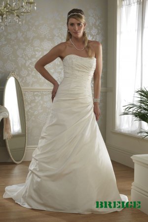 Custom made A-line wedding dresses AD020
