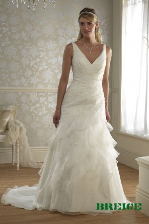 Custom made A-line wedding dresses AD021