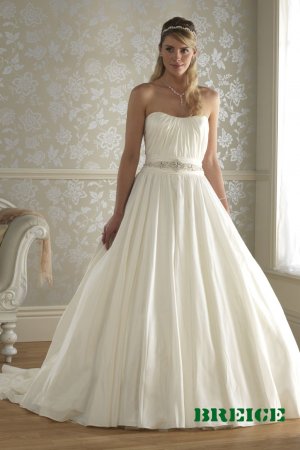 Custom made A-line wedding dresses AD024