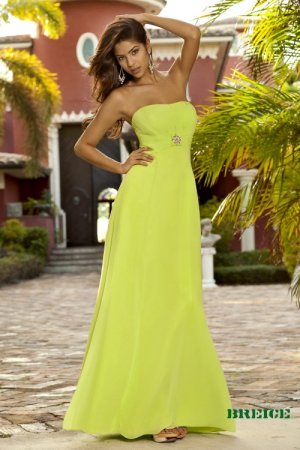 Long yellow chiffon bridesmaid/ evening/ formal/ wedding guest dresses AD4074