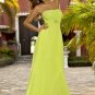 Long yellow chiffon bridesmaid/ evening/ formal/ wedding guest dresses AD4074