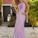 Long purple chiffon bridesmaid/ evening/ formal/ wedding guest dresses AD4072
