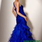 Blue One Shoulder Long Evening Dresses Prom Party Formal Gowns J15