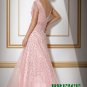 Pink beaded Short sleeves Evening Dresses Prom Party Formal Gowns J21