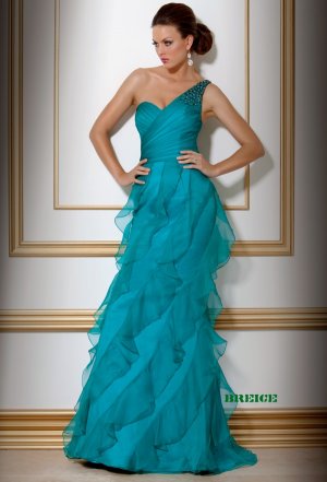 One Shoulder Evening Dresses Prom Party Formal Gowns J22