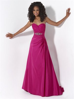 A-Line Sweetheart Long Evening Dresses Prom Formal Gowns MS06