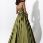 A-Line Strapless Long Evening Dresses Prom Formal Gowns MS07