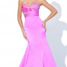 Plus Size Long Pink Mermaid Evening Dresses Prom Party Formal Bridal Gowns P07