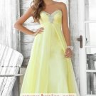 Plus Size A-line Long Yellow Evening Dresses Prom Party Formal Bridal Gowns P10