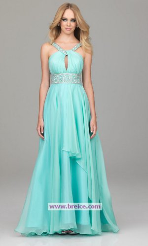 Elegant Plus Size A-Line Blue Long Evening Dresses Prom Party Formal Bridal Gowns&Acirc;&nbsp;P23