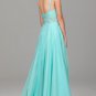 Elegant Plus Size A-Line Blue Long Evening Dresses Prom Party Formal Bridal Gowns&Acirc;&nbsp;P23