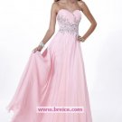 Elegant A-Line Sweetheart Long Chiffon Pink Evening Dresses Prom Party Formal Bridal Gowns P001