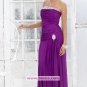 Sheath/Column Purple Strapless Long Evening Dresses Prom Party Formal Bridal Gowns&Acirc;&nbsp;P019