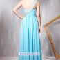 A-line Chiffon One Shoulder Floor-length Evening Dresses Prom Party Formal Bridal Gowns&Acirc;&nbsp;P035