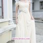 A-line Chiffon One Shoulder Floor-length Evening Dresses Prom Party Formal Bridal Gowns P036