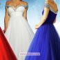 Sexy Off the Shoulder Long Evening Dresses Prom Party Formal Bridal Ball Gowns P050