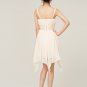 A-line Champagne Short Evening Bridesmaid Dresses Prom Party Formal Bridal Gowns under 100 Â T08B