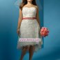 Plus Size Elegant Short High-Low Lace Wedding Dresses Bridal Gown A05