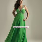 Plus Size Long Green Evening Dresses Prom Party Formal Gowns  NM08