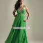 Plus Size Long Green Evening Dresses Prom Party Formal Gowns  NM08