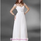 Chiffon A-line Floor Length Evening Prom Dress inspired by Olivia Wilde L05