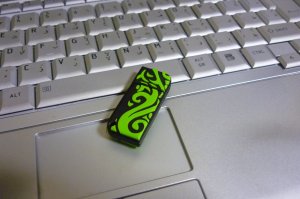 4GB COOL TRIBAL GREEN Flash Memory Stick Thumb Drive