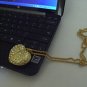 4GB GOLD HEART Flash Memory Stick Thumb Drive