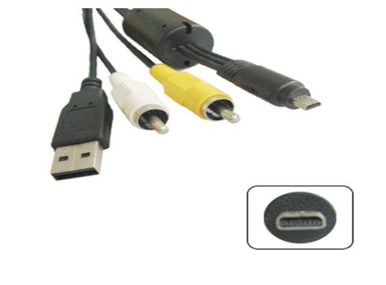 Nikon P1 P2 P3 P4 P60 P5000 P5100 USB AV Cable