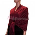 Silky Soft Solid Pashmina <br>Jujuba Red