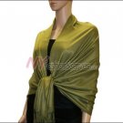 Silky Soft Solid Pashmina <br>Olive