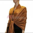 Silky Soft Solid Pashmina <br>Brown