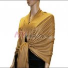 Silky Soft Solid Pashmina <br>Golden Brown