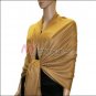 Silky Soft Solid Pashmina <br>Golden Brown