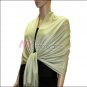 Silky Soft Solid Pashmina <br>Light Olive