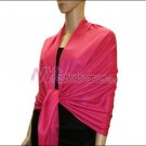 Silky Soft Solid Pashmina <br>Fushia