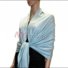 Silky Soft Solid Pashmina <br>Light Cyan
