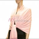 Silky Soft Solid Pashmina <br>Baby Pink