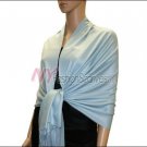 Silky Soft Solid Pashmina <br>PaleTurquoise