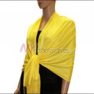 Silky Soft Solid Pashmina <br>Bright Yellow