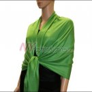 Silky Soft Solid Pashmina <br>Green