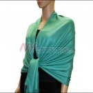 Silky Soft Solid Pashmina <br>Light Sea Green