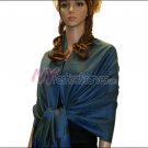 Paisley Jacquard Pashmina<br>Dark Green w/ Blue